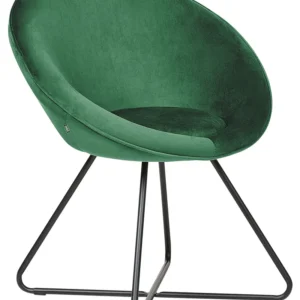 Velvet Accent Chair Green FLOBY II
