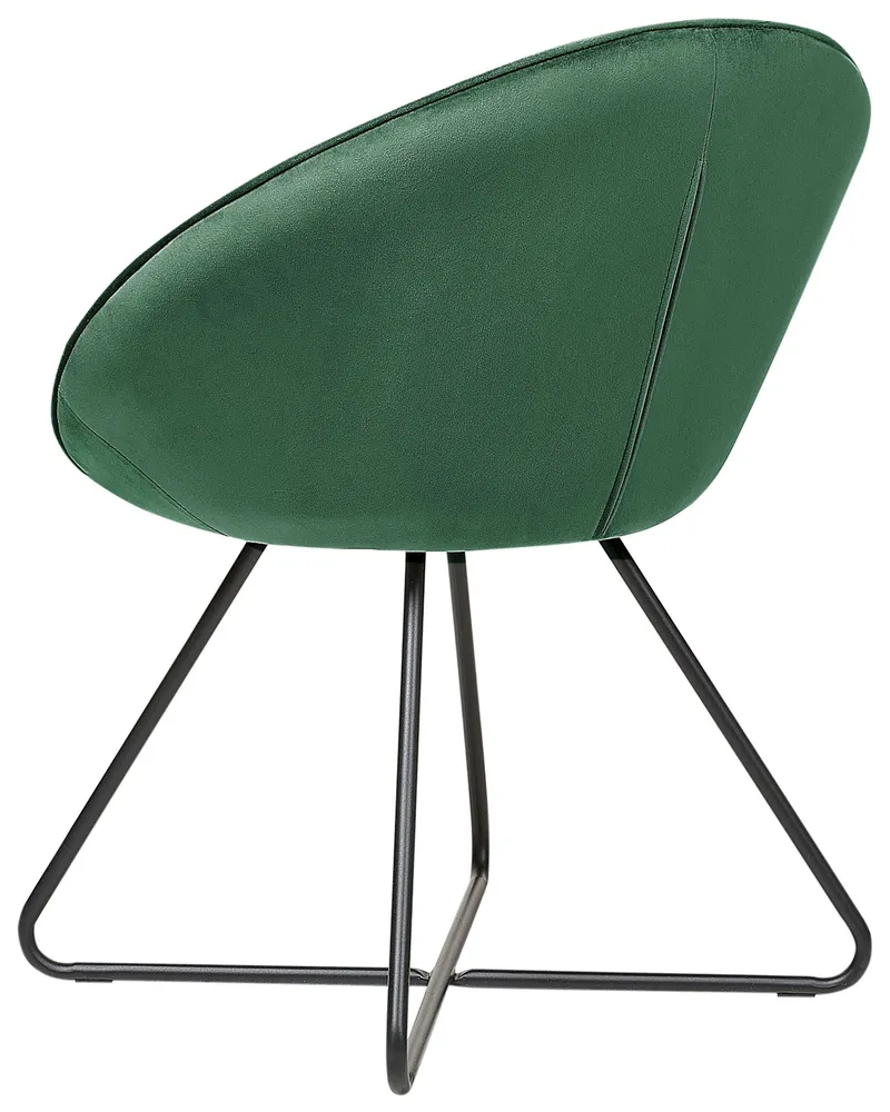Velvet Accent Chair Green FLOBY II