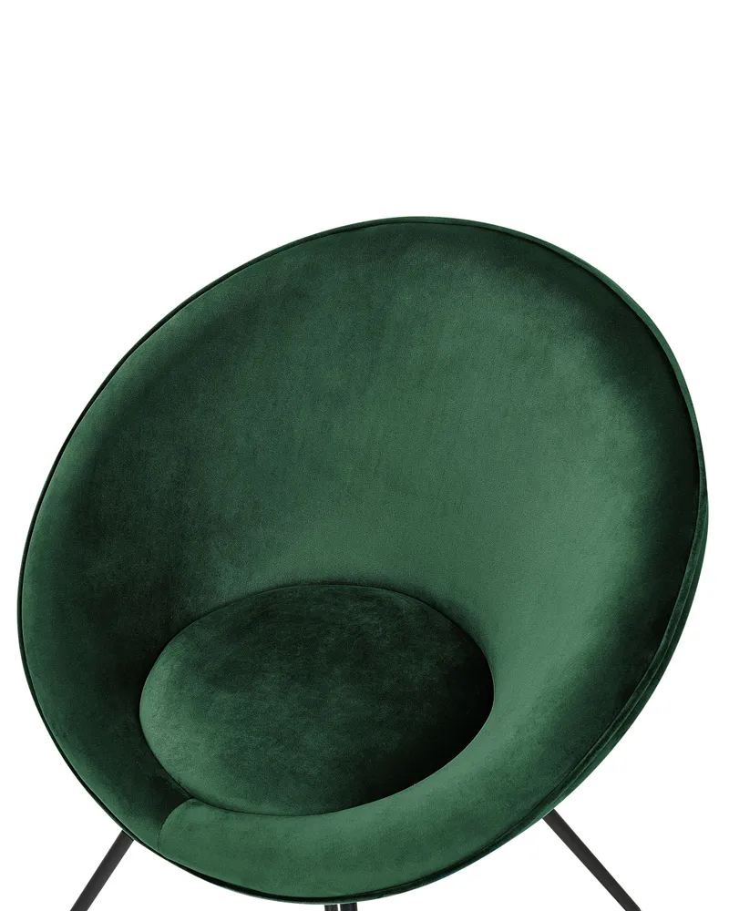 Velvet Accent Chair Green FLOBY II