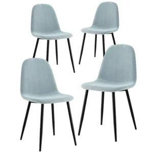 WeHome - Sedie Bella azzurre: set da 4 sedie design