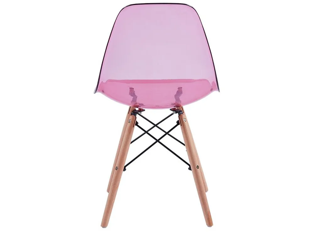 WeHome - Set 4 sedie trasparenti rosa - Betty