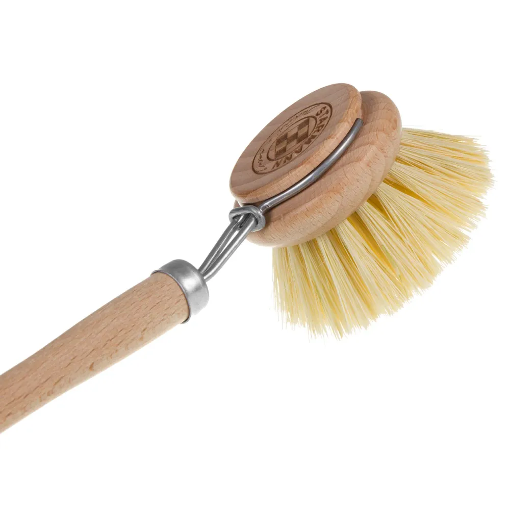 Legno Dish Washing Brush Natural Tampico Agave Beech Wood Kitchen Pot Sink Washing Up - Lavabile Lavatrice
