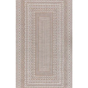 Area Rug 80 x 150 cm Crema and White BAGLAR