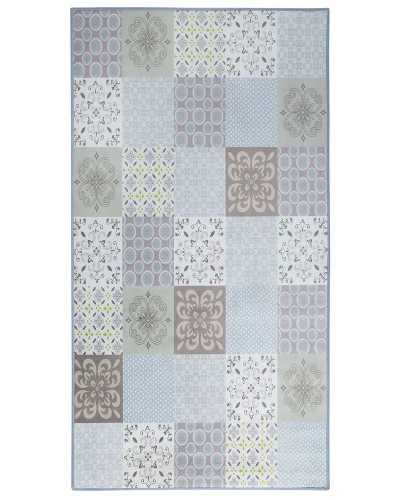 Area Rug Mosaic Pattern 80 x 150 cm Multicolour INKAYA