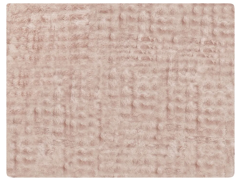 Blanket SALKA Faux Fur 150 x 200 cm Pastel Pink
