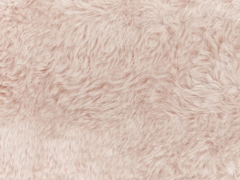 Blanket SALKA Faux Fur 150 x 200 cm Pastel Pink