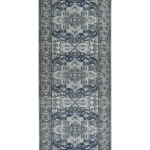 Copritavolo Protettivo Runner Rug 80 x 200 cm Grey and Blue KOTTAR