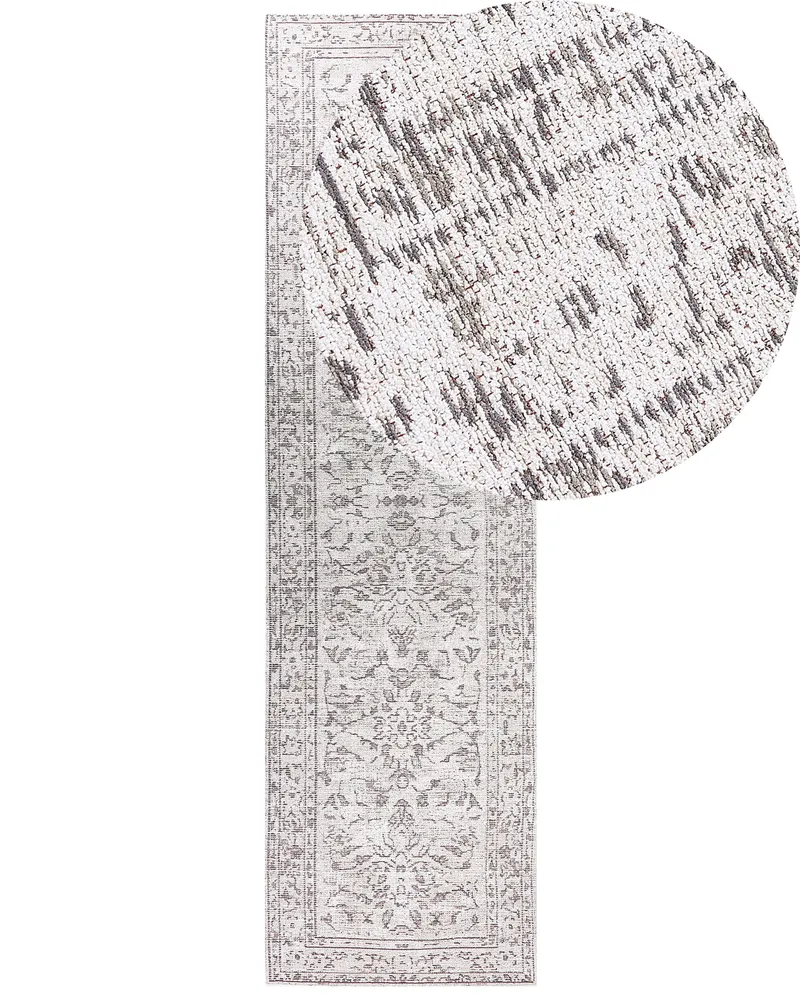 Cotone Runner Rug 80 x 300 cm Beige SELLIK