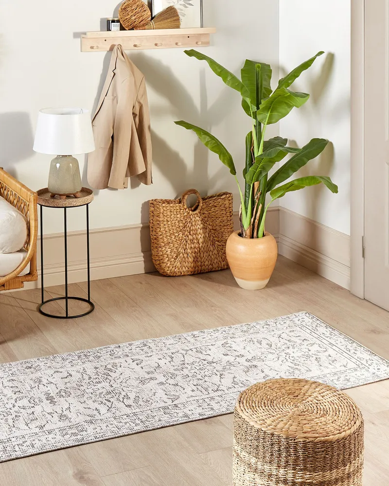 Cotone Runner Rug 80 x 300 cm Beige SELLIK