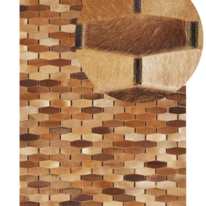 Cowhide Area Rug 140 x 200 cm Brown DIGOR