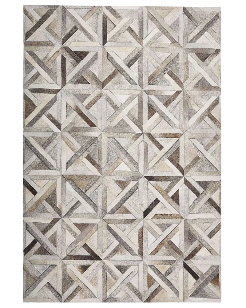 Cowhide Area Rug 140 x 200 cm Brown and Nocciola TAYTAN