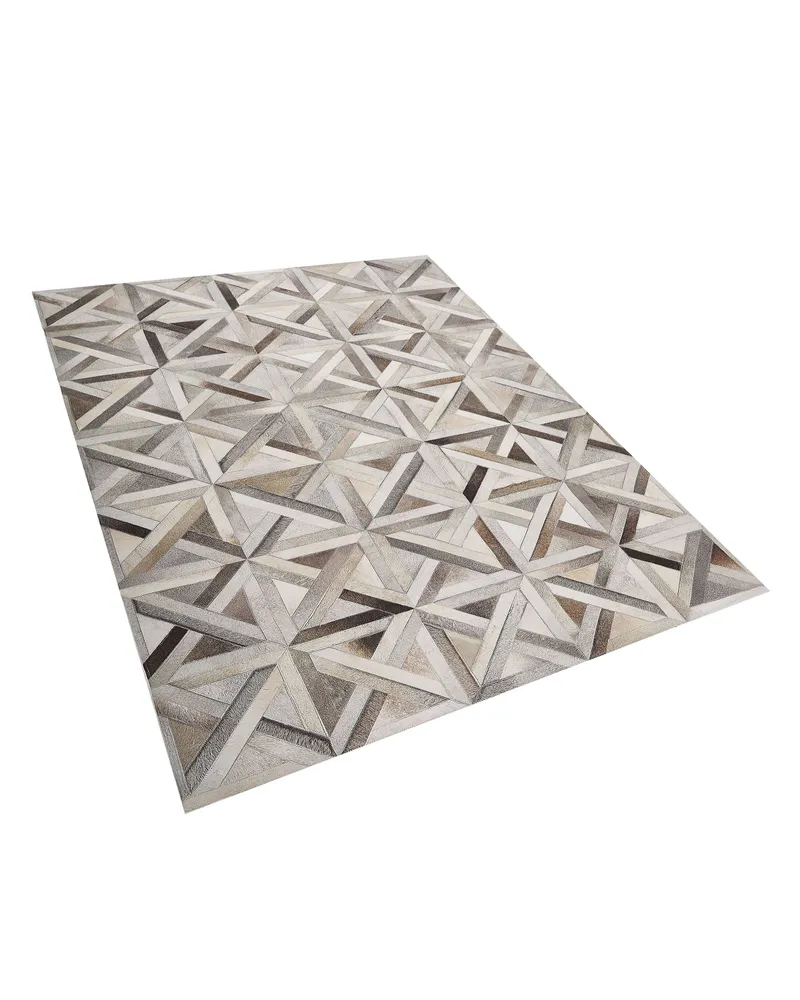 Cowhide Area Rug 140 x 200 cm Brown and Nocciola TAYTAN