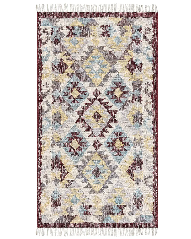Jute Area Rug 80 x 150 cm Multicolour FENER