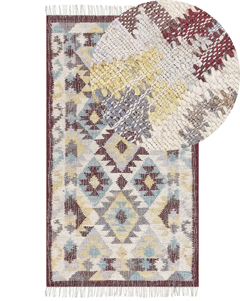 Jute Area Rug 80 x 150 cm Multicolour FENER