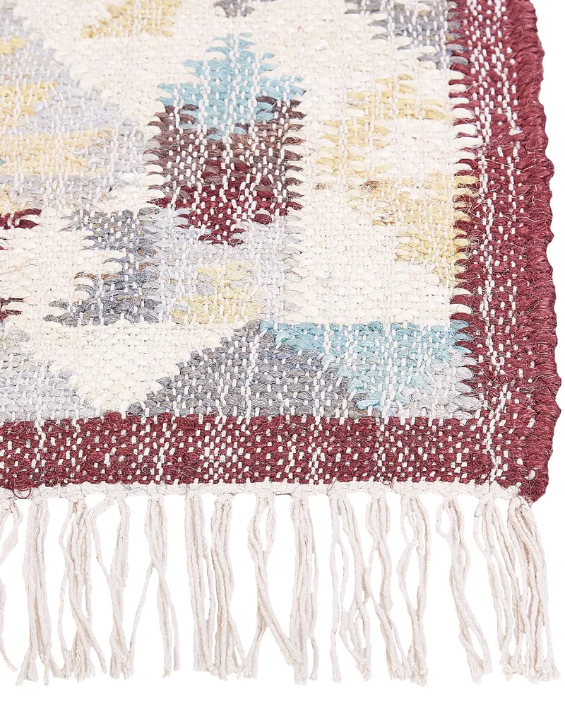 Jute Area Rug 80 x 150 cm Multicolour FENER