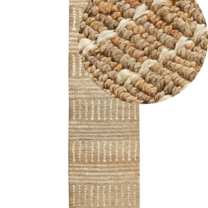 Jute Runner Rug 80 x 300 cm Nocciola KAMBERLI