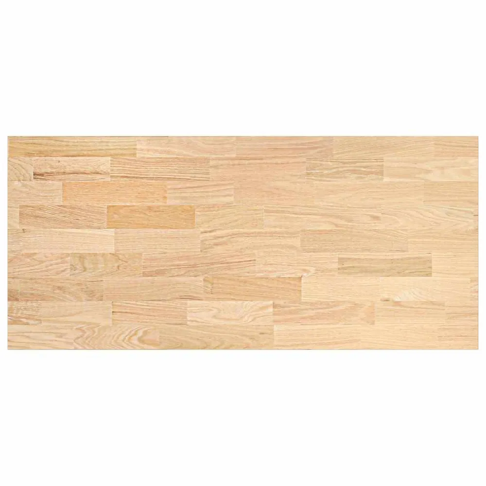 Piano di Lavoro Cucina 140x63,5x4 cm Legno Massello Rovere per Pranzo all'Aperto