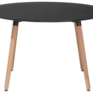 Round Dining Table ⌀ 120 cm Nero puro BOVIO
