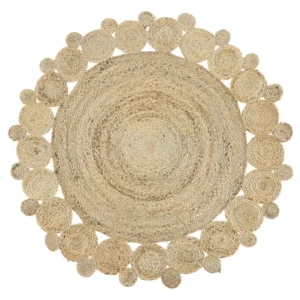 Round Jute Area Rug ø 120 cm Panna GOLGEN