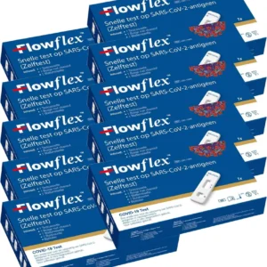 10x Tampone Rapido Nasale Covid-19 Test Antigenico Autodiagnosi Flow Flex rileva Delta e Omicron Acon Biotech € 5.90 cad....