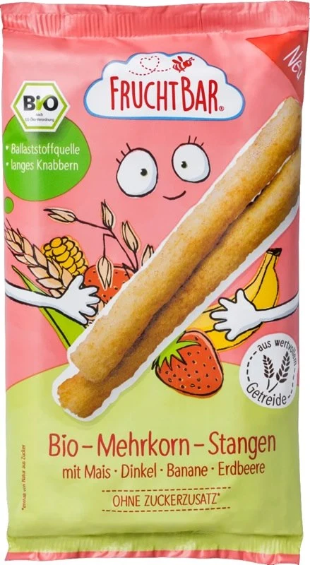 Bastoncini multigrani fragola e banana dopo 8 mesi BIO 30 g FRUCHTBAR