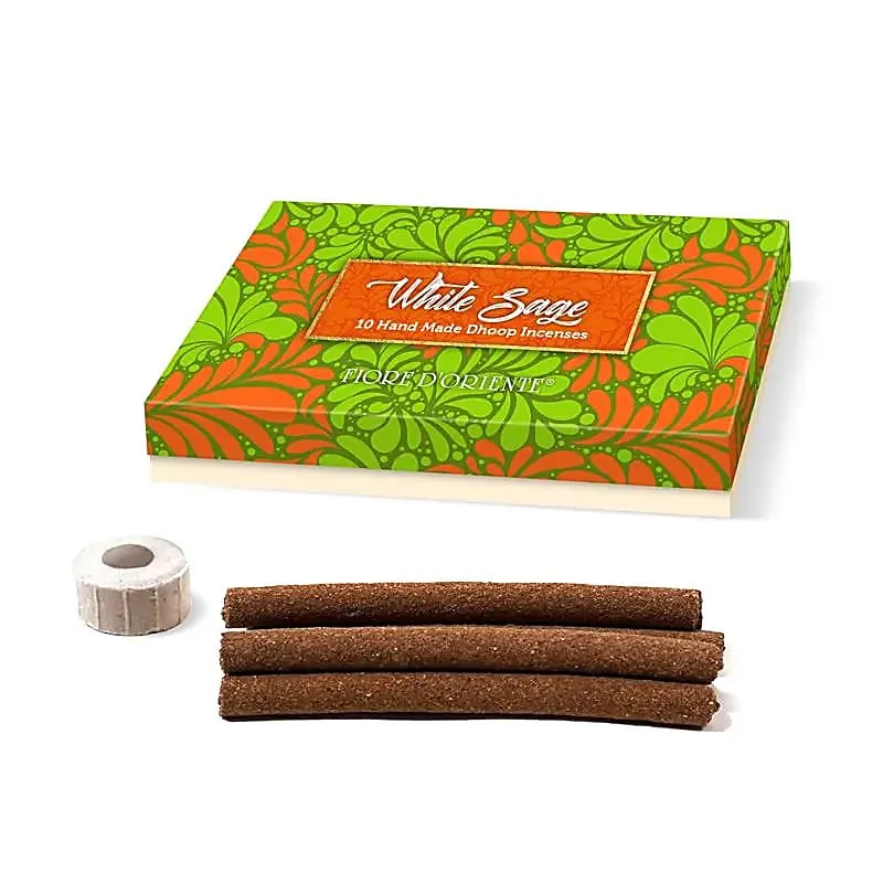 Bastoncini profumati Fiore d’Oriente 100% naturali | Dhoop White Sage