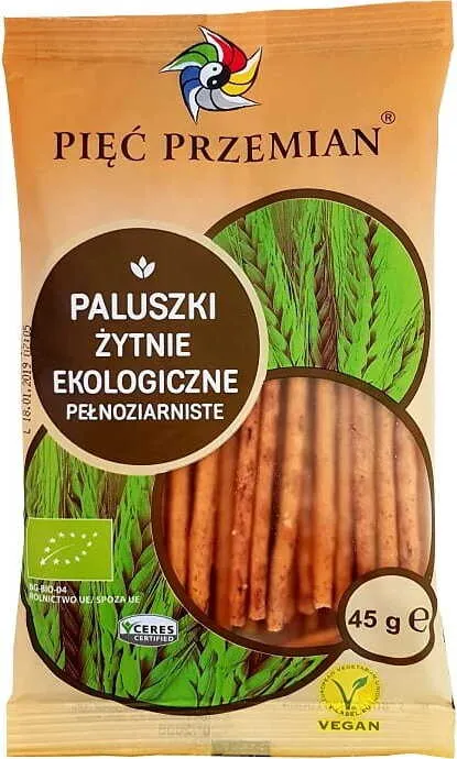 Bastoncini di segale integrale BIO 45 g DATA: 01.2026