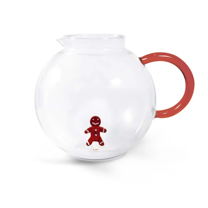 Brocca vetro borosilicato 1,7lt omino di pan di zenzero