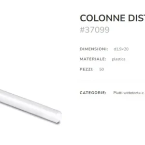 COLONNE DISTANZIALI X TORTE CF.01 (pz.50) AMBRAS