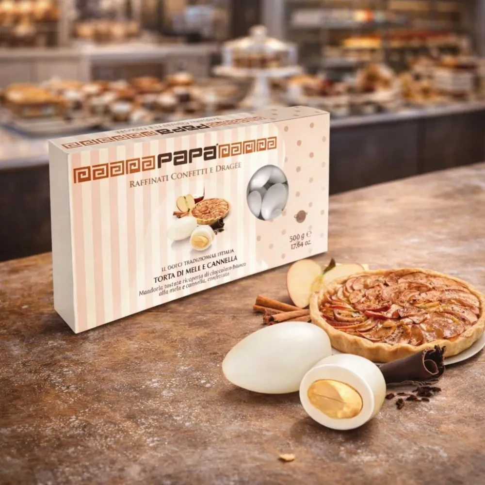Confetti Papa - Ciocco Torta di Mele e Cannella Bianco - 500g