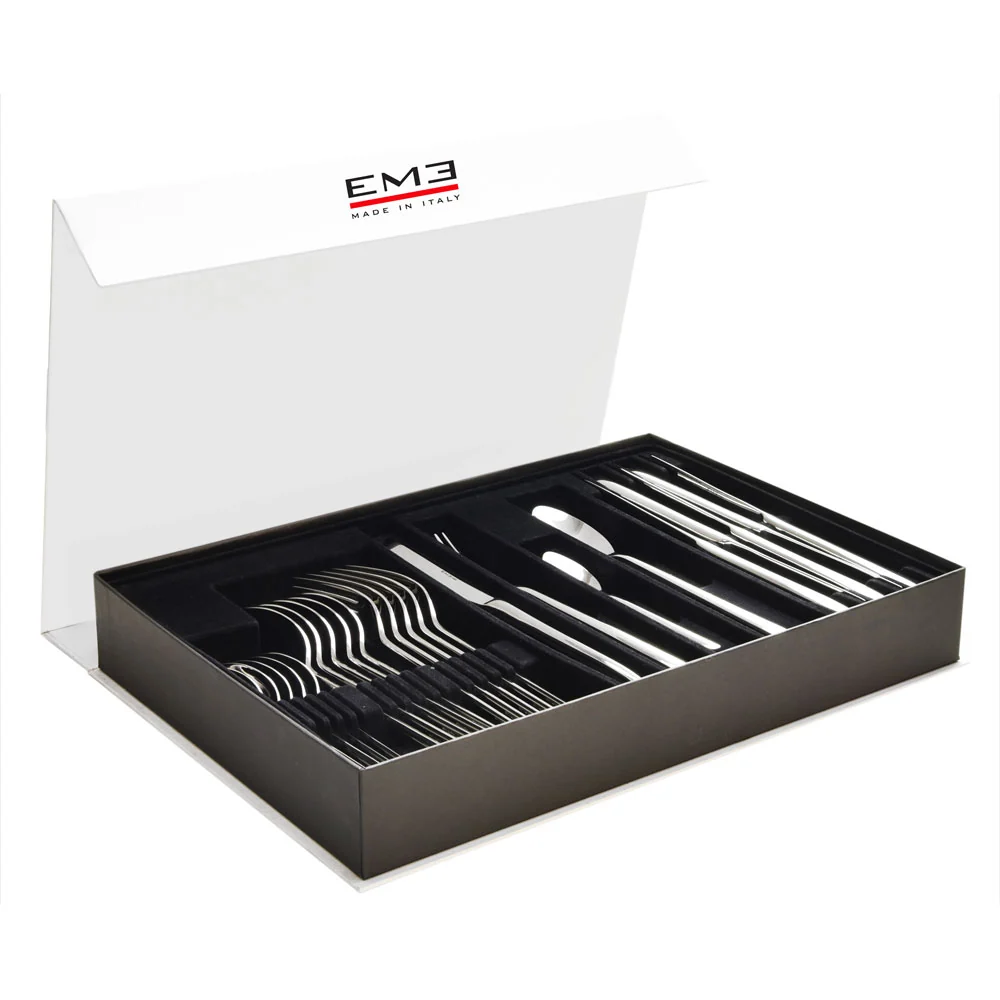 Etoile Sabbiato – Set Posate 24 pz (Confezione panoramica libro)