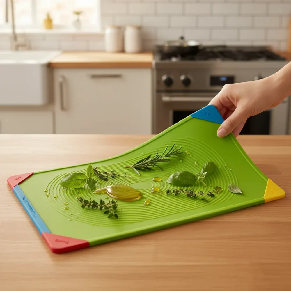 FlexHarvest Board - Tagliere Flessibile Anti-Spillo con Spezie Infuse
