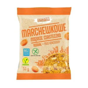 Frank&Oli torta morbida di carote con polpa di cocco e uvetta 50g