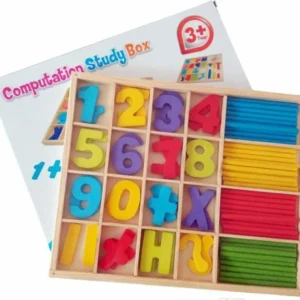 Gioco Educativo Bambini Numeri Lettere Bastoncini Legno Colorato