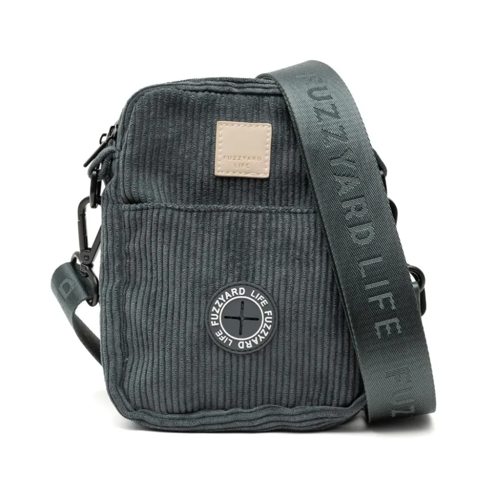 Grigio ardesia - Borsa tracolla FuzzYard Life velluto coste FuzzYard