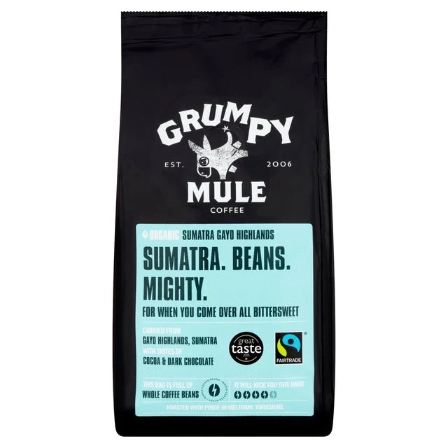Grumpy Mule Caffè Grani di Sumatra Biologico 227g