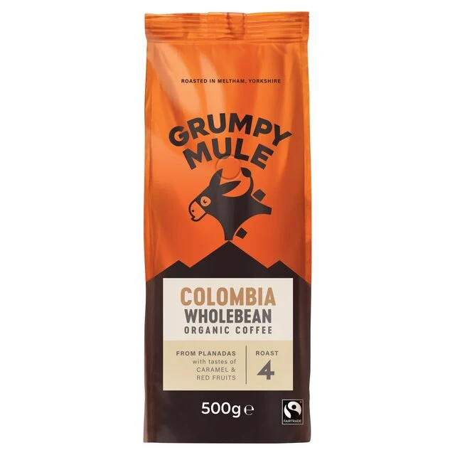 Grumpy Mule Colombia Caffè Biologico Grani 500g