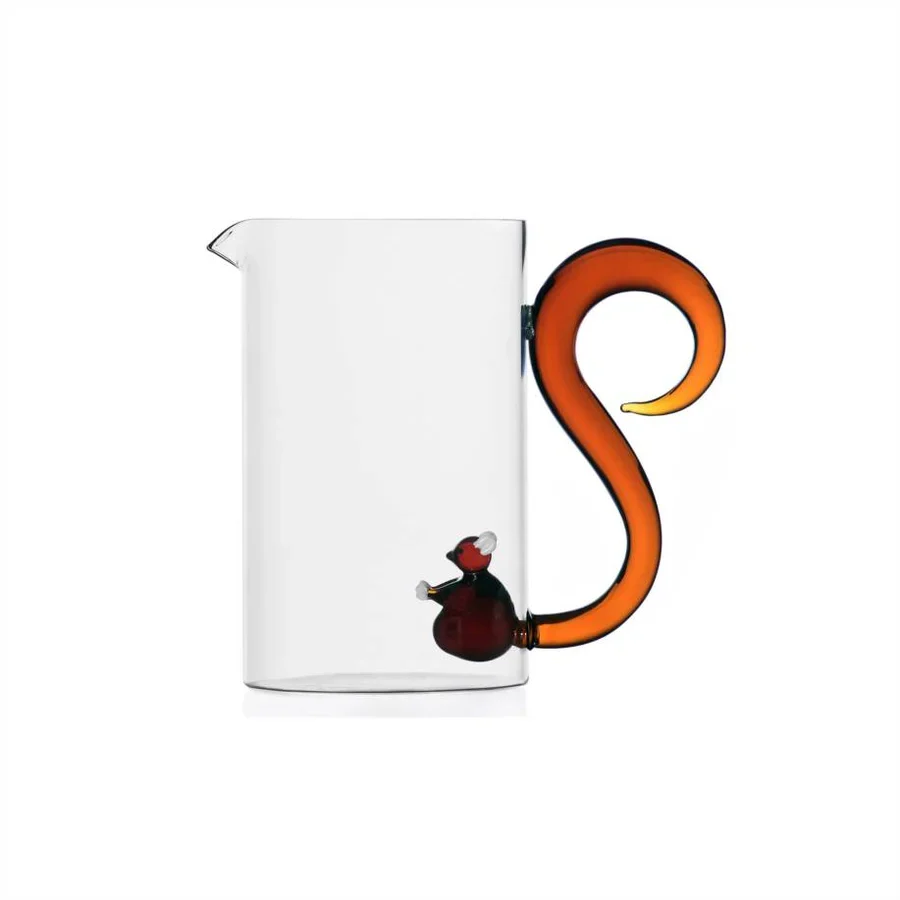 Ichendorf Milano Animal Farm Brocca Coda di Scoiattolo Vetro Borosilicato