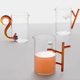 Ichendorf Milano Animal Farm Brocca Coda di Scoiattolo Vetro Borosilicato