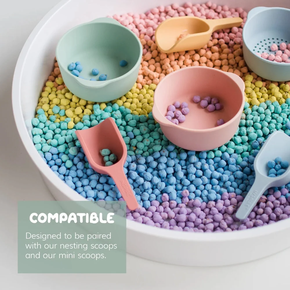 Inspire My Play Set di ciotole sensoriali verde/blu 3 pezzi.