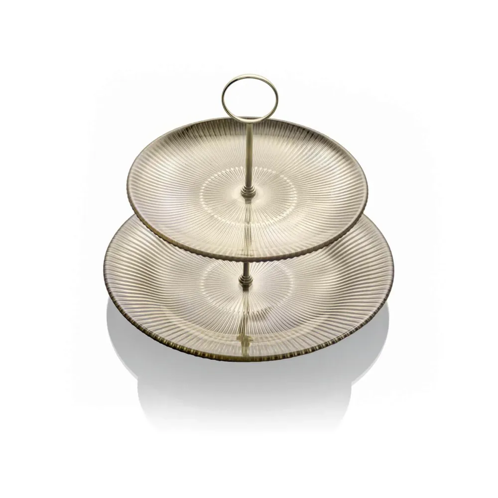 Ivv alzata Ishtar due piani decoro cromo oro champagne 8643.1
