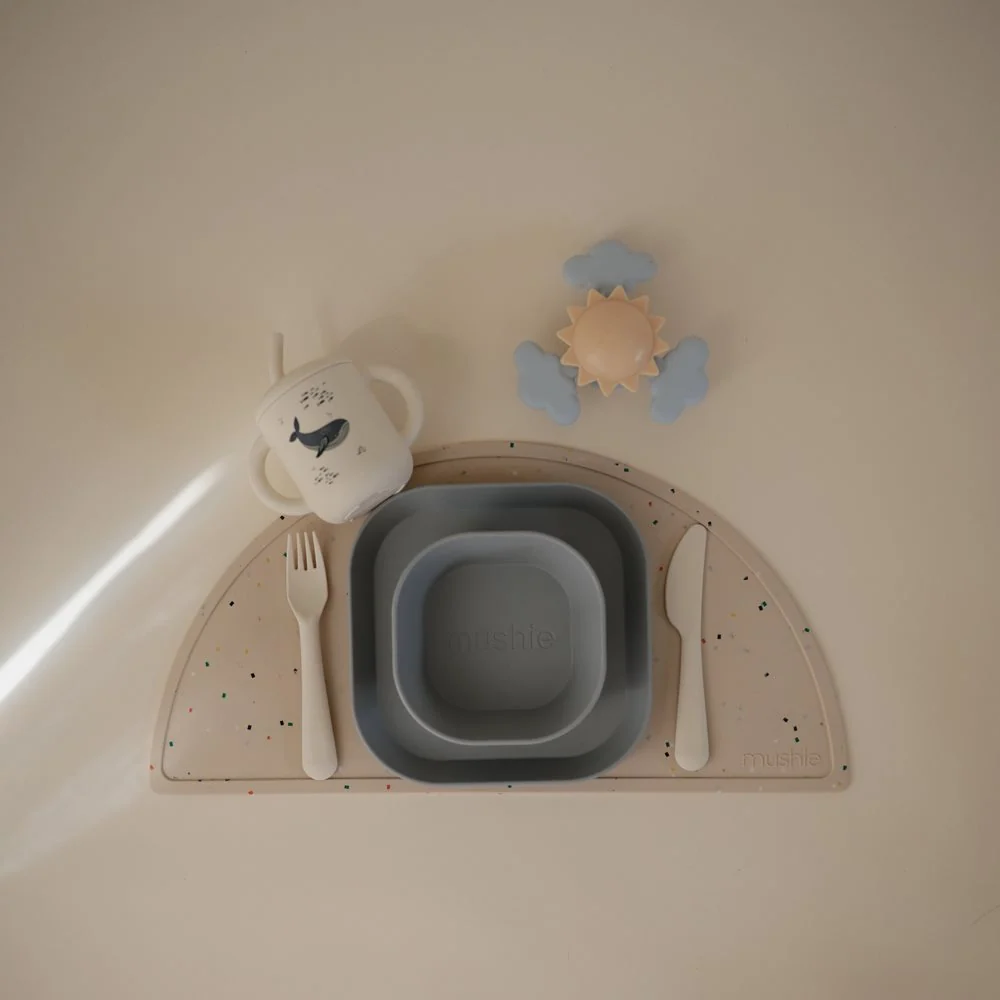 Mushie Posate per bambini 3 pezzi. Avorio