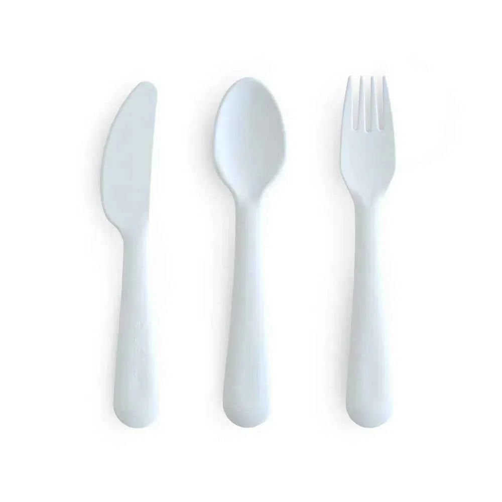 Mushie® Set di posate Powder Blue