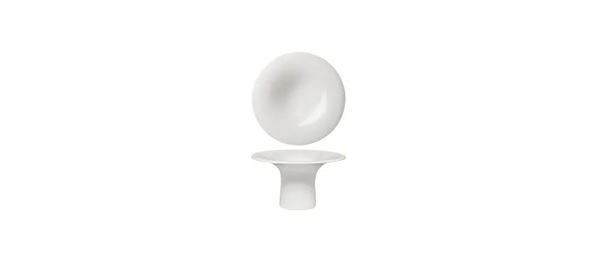 Piatto/alzata gourmet 50's era magnesium porcelain Ø 14x7,8h