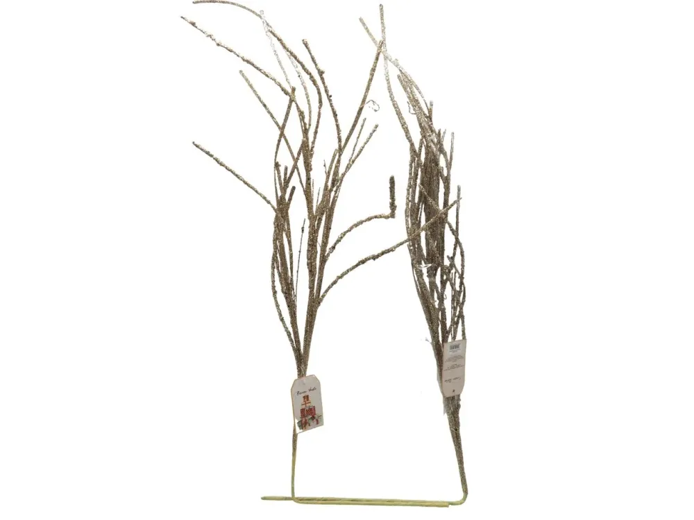 Pick brillantato misura h.93xd.5cm colore champagne