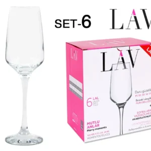 SET 6 COPPA CHAMPAGNE 230CC "LAL"