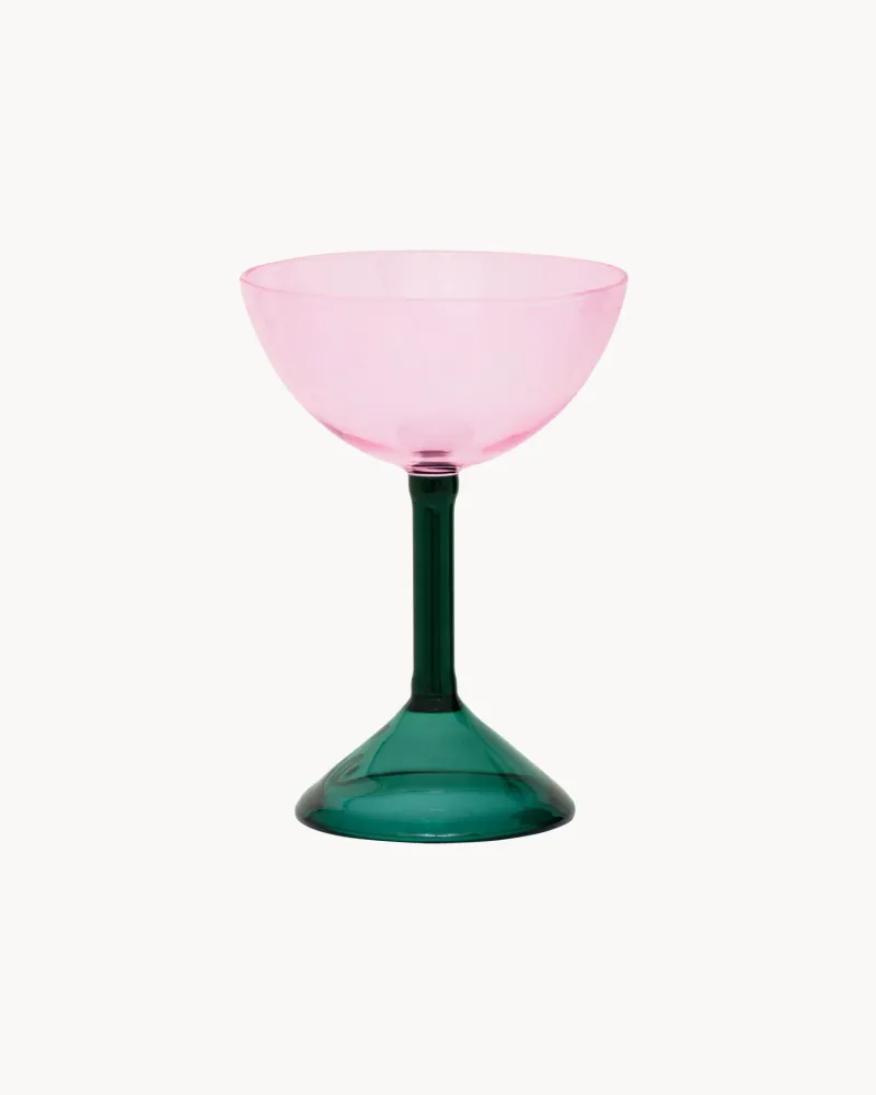 Set 2 coppe da cocktail vetro borosilicato