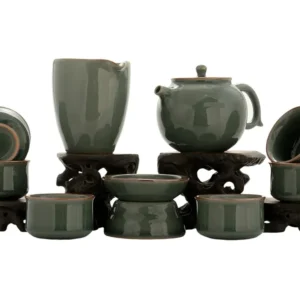 Set per cerimonia del tè (9 pezzi) # 91006, porcellana: teiera 220 ml, gundaobey 210 ml, teamesh, sei tazze da 50 ml.