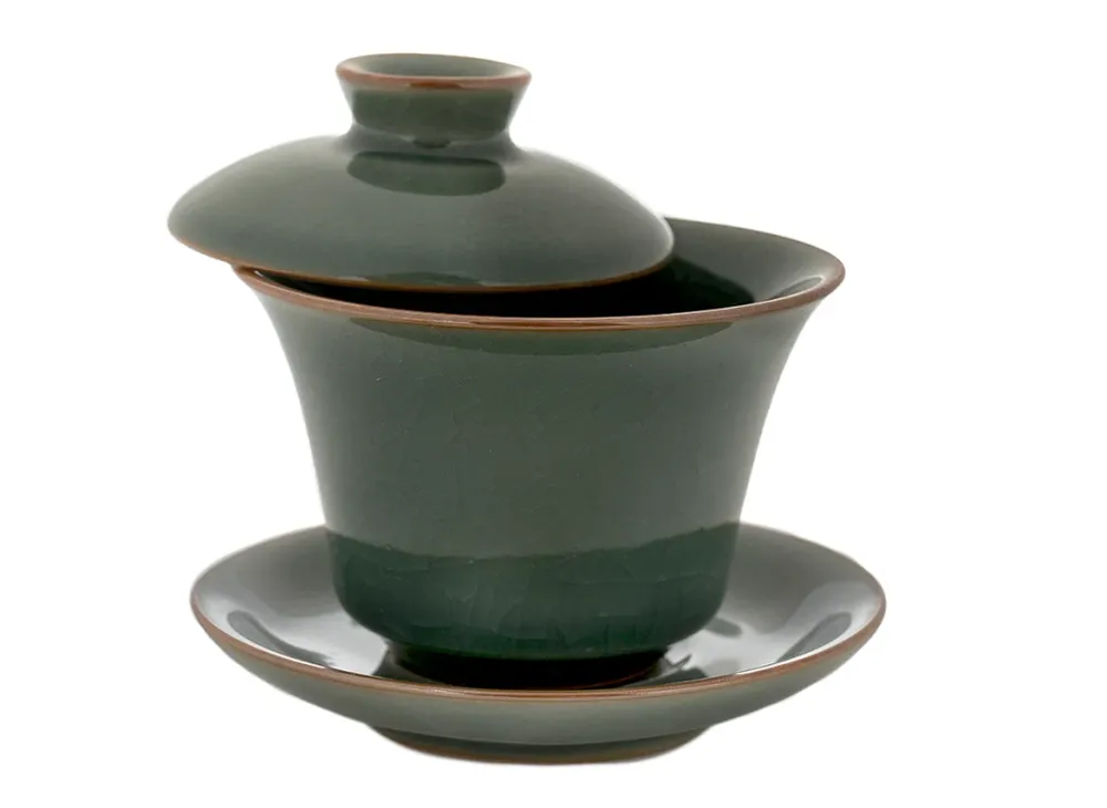 Set per cerimonia del tè (10 pezzi) # 91039, porcellana: teiera 220 ml, gaiwan 130 ml, gundaobey 210 ml, teamesh, sei tazz...