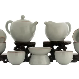 Set per cerimonia del tè (9 pezzi) # 91055, porcellana: teiera 225 ml, gundaobey 210 ml, teamesh, sei tazze 60 ml.